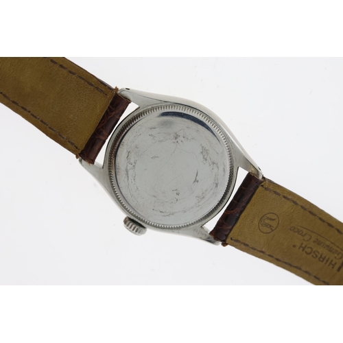 195 - 9CT VINTAGE CERTINA MANUAL WIND WRISTWATCH, circular silver dial with baton hour markers, approx 34m... 