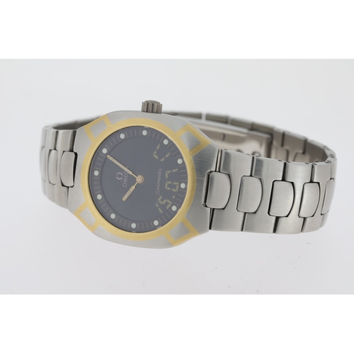 49 - A PAIR OF OMEGA SEAMASTER POLARIS WRISTWATCHES, gents Omega Seamaster Polaris circa 1991, approx 33m... 