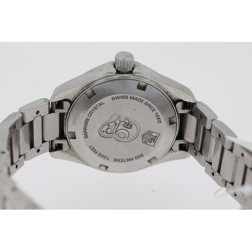 58 - LADIES TAG HEUER AQUARACER MOP QUARTZ WATCH REFERENCE WAY1412, Approx 27.5mm stainless steel case wi... 