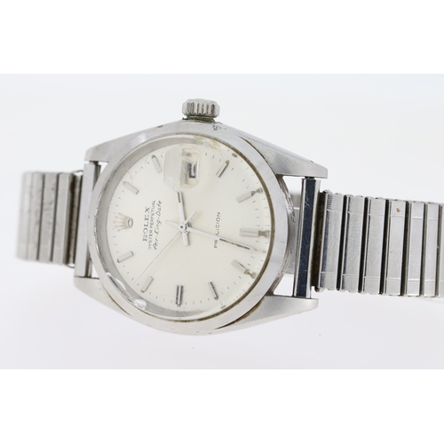 64 - VINTAGE ROLEX AIR KING DATE REFERENCE 5700 CIRCA 1968, circular silver dial with baton hour markers,... 