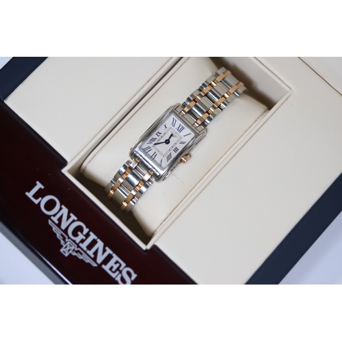 LADIES LONGINES DOLCEVITA QUARTZ WATCH REFERENCE L5.258.5 W BOX