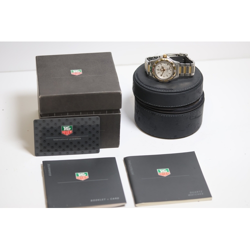 28 - TAG HEUER 4000 PROFESSIONAL 200M QUARTZ WATCH REFERENCE WF1220-KO W/BOX, Approx 34mm stainless steel... 