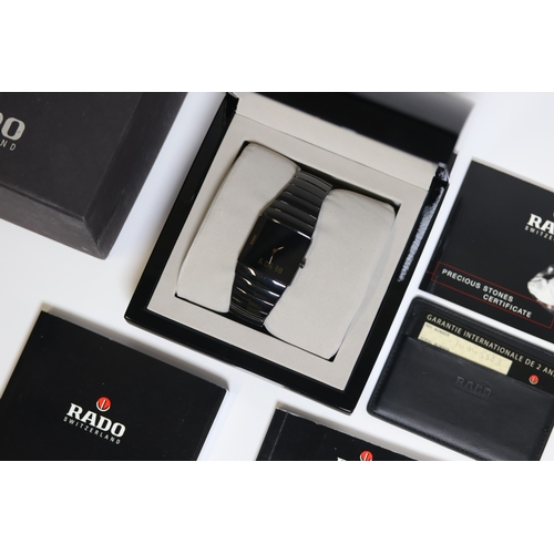 29 - RADO DIASTAR SINTRA CERAMIC DIGITAL CHRONOGRAPH QUARTZ WATCH REFERENCE 193.0354.3, W/BOX AND PAPERS ... 