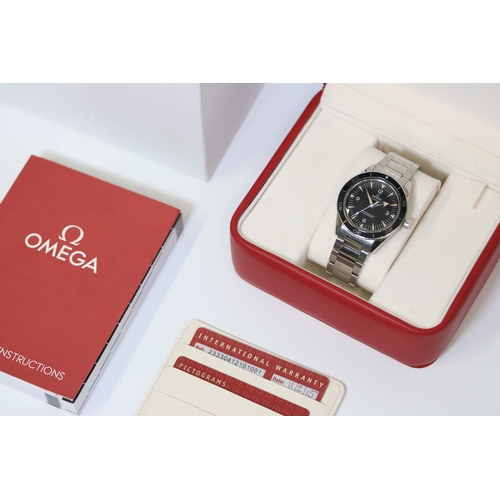 40 - OMEGA SEAMASTER 300 WITH BOX AND PAPERS 2015, reference 233.30.41.21.01.001, circular black sandwich... 