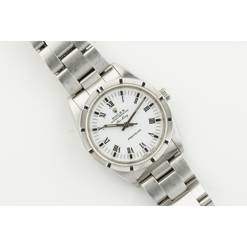 175 - ROLEX OYSTER PERPETUAL AIR-KING PRECISION ROMAN DIAL W/ GUARANTEE REF. 14010 CIRCA 1991, circular wh... 