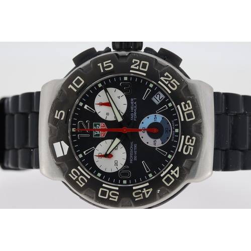 216 - TAG HEUER FORMULA 1 CHRONOGRAPH QUARTZ WATCH REFERENCE CAC1110, Approx 40mm stainless steel case wit... 