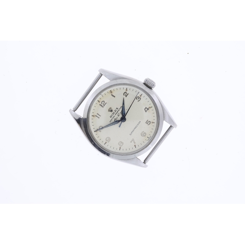 Rolex Airking reference 5500 manual wind, 34mm stainless steel case, Rolex screw down crown, manual