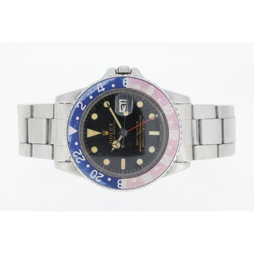 22 - Brand: Rolex 
 Model Name: GMT Master
 Reference: 1675
 Year: Circa 1966
 Dial shape: Circular
 Dial... 