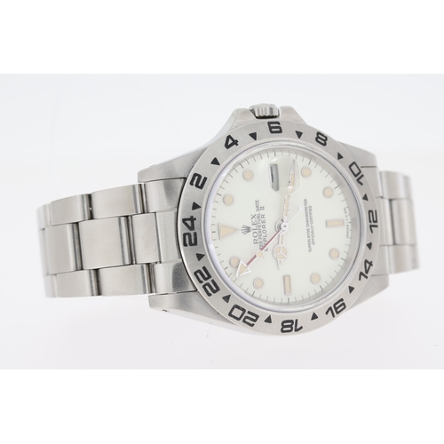 23 - Brand: Rolex 
 Model Name: Explorer II Cream Dial
 Reference: 16550
 Complication: GMT
 Year: Circa ... 