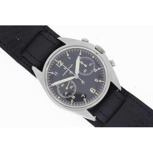 5 - Brand: Vintage Hamilton
 Model Name: RAF Chronograph Fab Four
 Movement: Manual
 Year: Circa 1972
 D... 