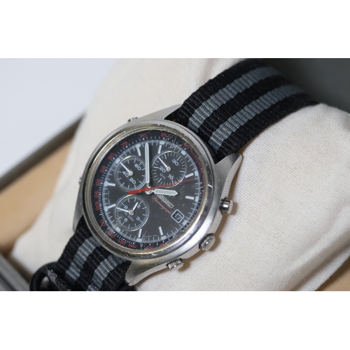 82 - Brand: *** TO BE SOLD WITHOUT RESERVE*** Seiko
 Model Name: Alarm
 Reference: 7T32-7C60
 Complicatio... 