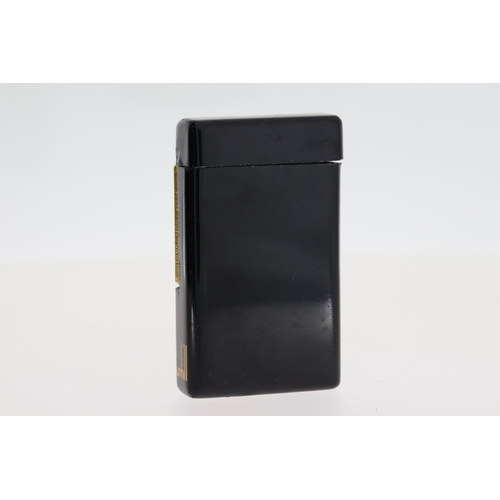 111 - RARE - ALFRED DUNHILL / JAEGER LECOULTRE LIGHTER - A black anodised model retailed exclusively for D... 