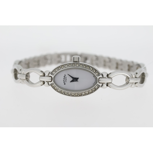 123 - Model Name: LB02385
Movement: Quartz
Dial shape: Oval
Dial colour: Textured, Silver.
Dial features: ... 