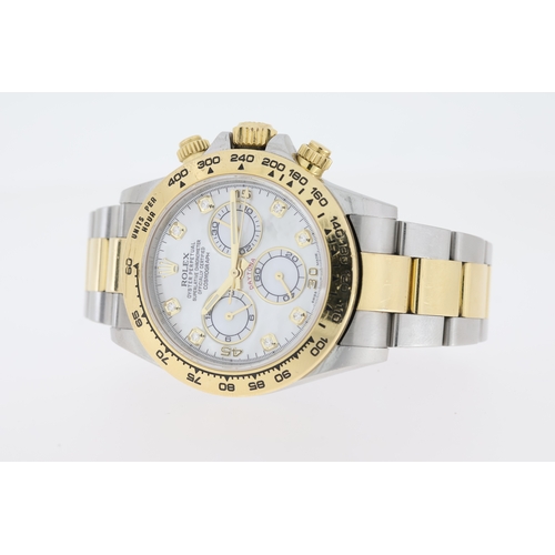 27 - Brand: Rolex
 Model Name: Daytona
 Reference: 116503
 Year: Random Serial
 Dial features: Mother of ... 