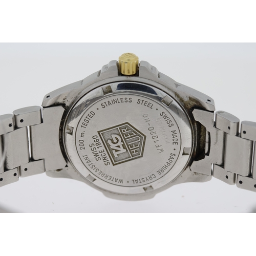 60 - TAG HEUER 4000 PROFESSIONAL 200M QUARTZ WATCH REFERENCE WF1220-KO W/BOX, Approx 34mm stainless steel... 