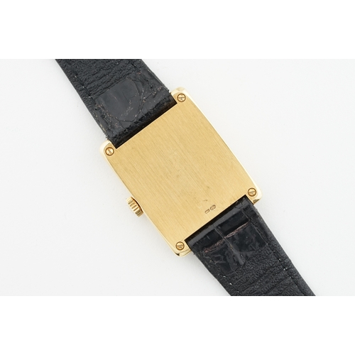 88 - PATEK PHILLIPE GONDOLO 18CT GOLD W/BOX REF. 5010 CIRCA 2000, Rectangular white dial with roman numer... 