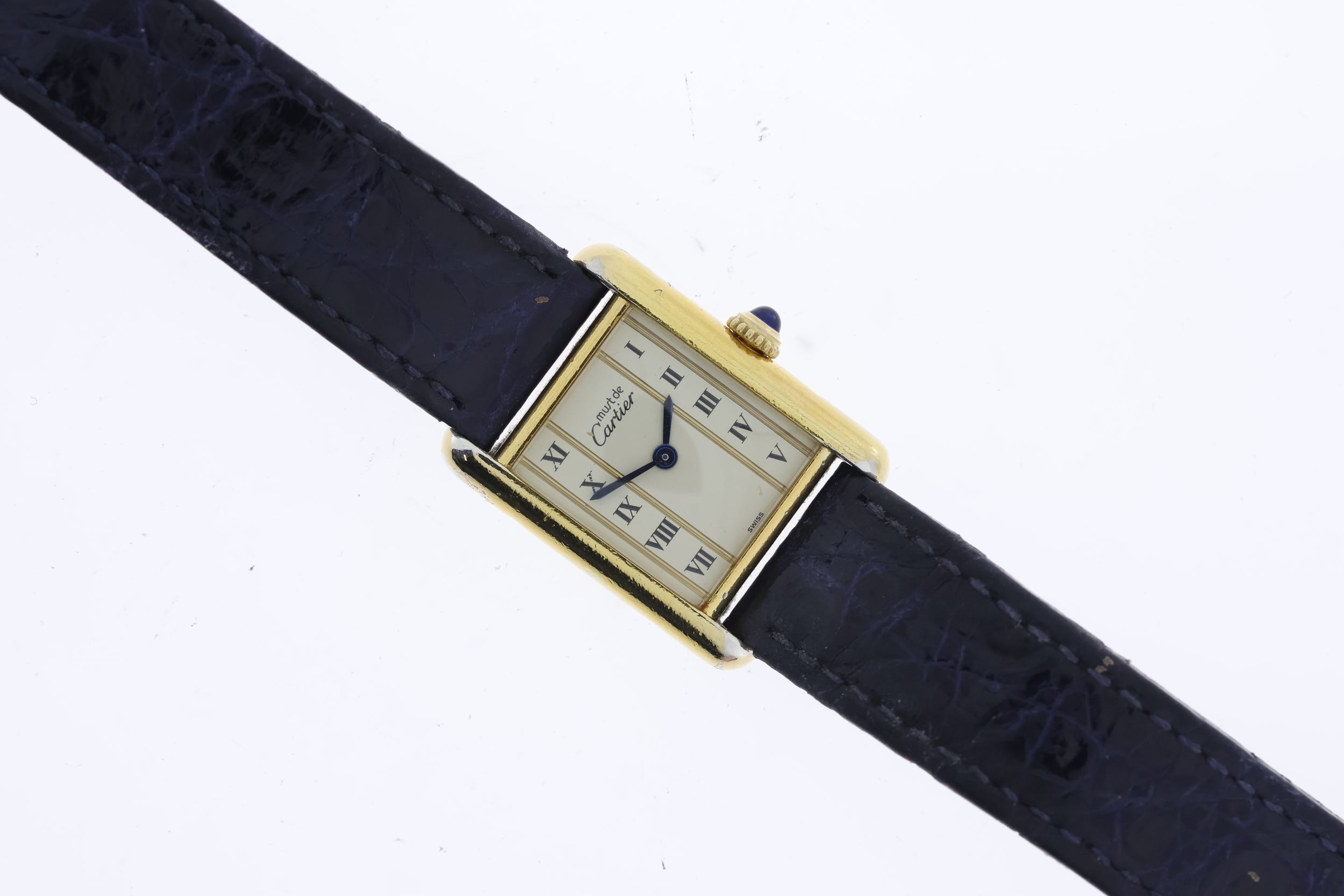 Brand Cartier Must Model Name Tank Vermeil Rare Dial Movement