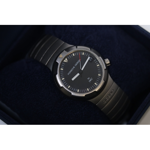 34 - Brand: IWC Porsche Design
 Model Name: Ocean 500 Titanium
 Movement: Automatic
 Year: Circa 1990's
 ... 