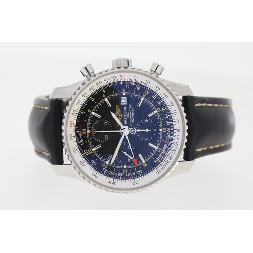 42 - Brand: Breitling
 Model Name: Navitimer World
 Reference: A24322
 Complication: GMT
 Movement: Autom... 