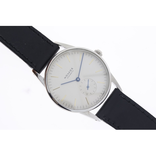 50 - Brand: Nomos
 Model Name: Orion 
 Reference: 301
 Movement: Manual Wind
 Dial shape: Round
 Dial col... 