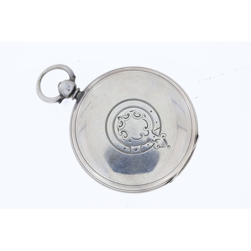 95 - ***TO BE SOLD WITHOUT RESERVE*** A silver verge movement pocket watch. Engraved 'Manchester, J.Harri... 