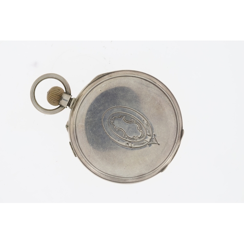 96 - ***TO BE SOLD WITHOUT RESERVE*** A silver Thomas Russell & Son hand winding pocket watch. Engraved '... 