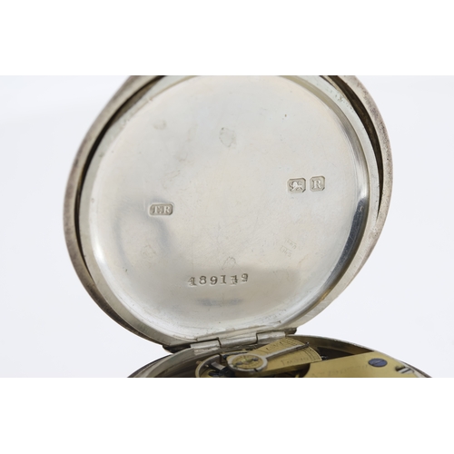 96 - ***TO BE SOLD WITHOUT RESERVE*** A silver Thomas Russell & Son hand winding pocket watch. Engraved '... 