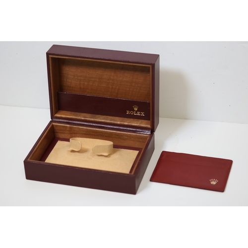 150 - A Rare Rolex Leather Burgandy Box Circa 1990's