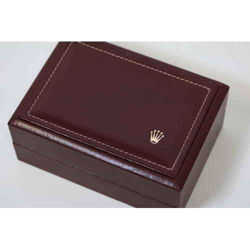 150 - A Rare Rolex Leather Burgandy Box Circa 1990's