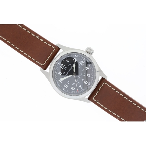 25 - Brand: Hamilton
 Model Name: Khaki Field
 Reference: H70455533
 Complication: Date
 Movement: Automa... 