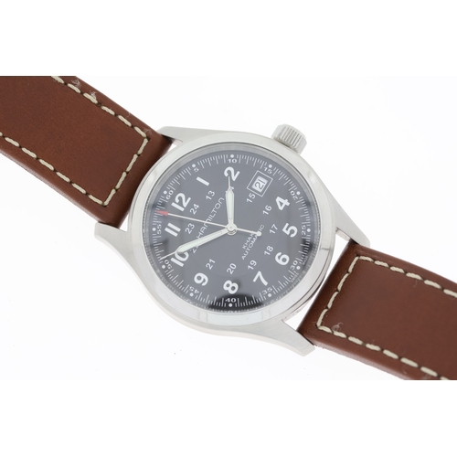 25 - Brand: Hamilton
 Model Name: Khaki Field
 Reference: H70455533
 Complication: Date
 Movement: Automa... 