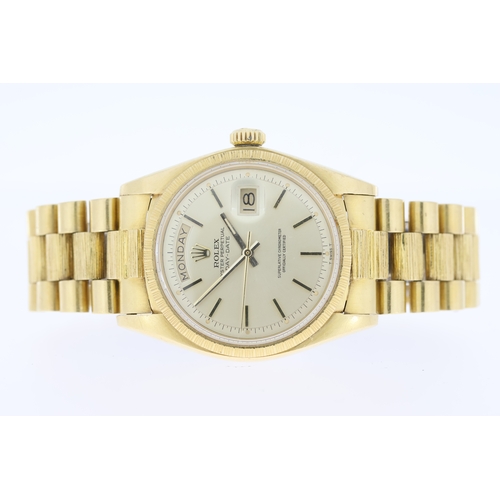 31 - Brand: Rolex
 Model Name: Day Date
 Reference: 1807
 Movement: Automatic
 Year: Circa 1973
 Dial sha... 