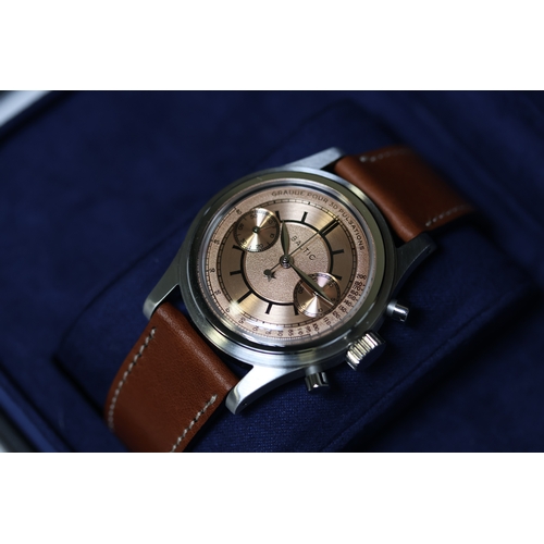 54 - Brand: Limited Edition Baltic
 Model Name: Bicompax Pulso
 Complication: Chronograph
 Movement: Manu... 