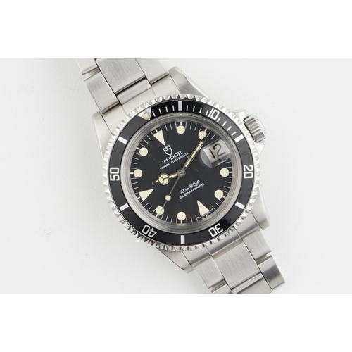 80 - TUDOR PRINCE OYSTERDATE SUBMARINER W/ GUARANTEE PAPERS REF. 76100 CIRCA 1989, circular black dial wi... 