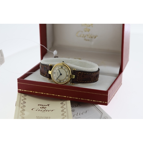 121 - Brand: CARTIERModel Name: MUST DE CARTIER Movement: QUARTZBox: YesPapers: BookletsDial colour: Cream... 