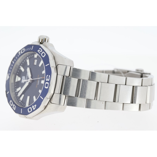 138 - Brand: TAG HEUER
 Model Name: AQUARACER
 Reference: WAY111C
 Movement: QUARTZ
 Dial colour: BLUE DIA... 