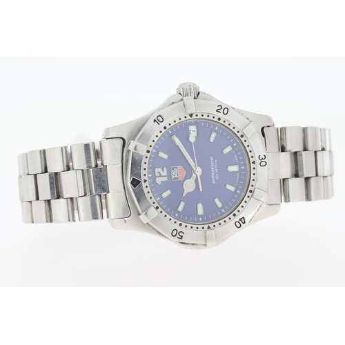 150 - Brand: TAG HEUER
 Model Name: PROFESSIONAL
 Reference: WK1213
 Movement: Quartz
 Dial colour: Blue
 ... 