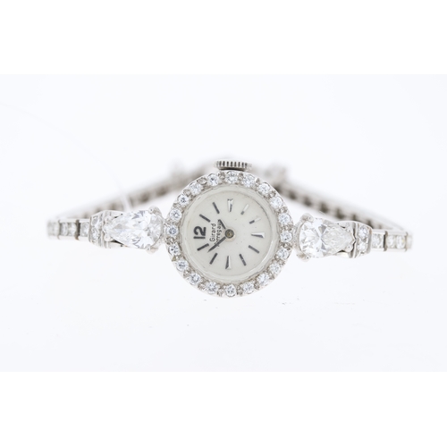 153 - Brand: Girard Perregaux 
 Model Name: Art Deco 1.40ct Diamond Set Platinum Cocktail Watch
 Movement:... 