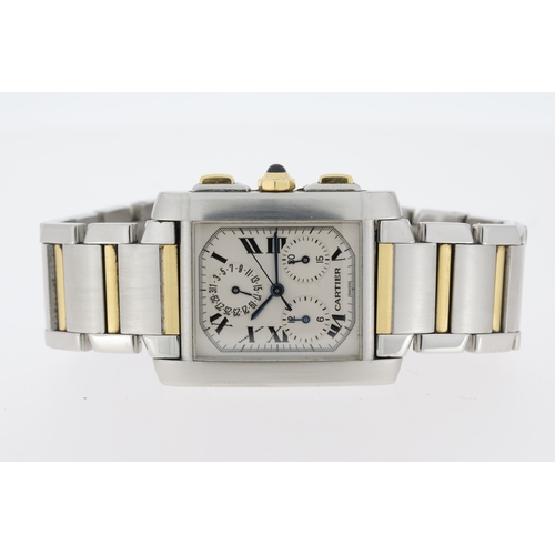 18 - Brand: CARTIER
 Model Name: TANK FRANCAIS CHRONOFLEX
 Reference: 2303
 Complication: CHRONOGRAPH
 Mo... 