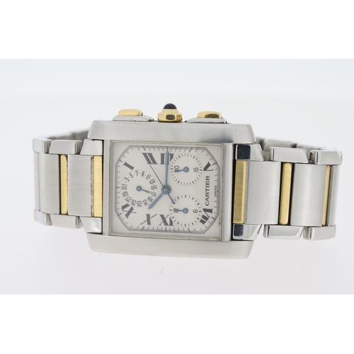 18 - Brand: CARTIER
 Model Name: TANK FRANCAIS CHRONOFLEX
 Reference: 2303
 Complication: CHRONOGRAPH
 Mo... 