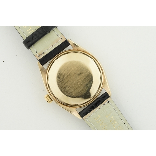 204 - ROLEX OYSTER PERPETUAL 9CT GOLD 'SOCC' EXPLORER DIAL REF. 1003 CIRCA 1960, cirular patina dial with ... 