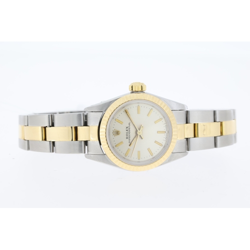 91 - Brand: Ladies Rolex
 Model Name: Oyster Perpetual
 Reference: 67193
 Movement: Automatic
 Year: Circ... 