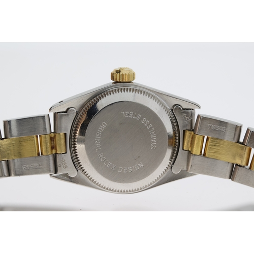 91 - Brand: Ladies Rolex
 Model Name: Oyster Perpetual
 Reference: 67193
 Movement: Automatic
 Year: Circ... 