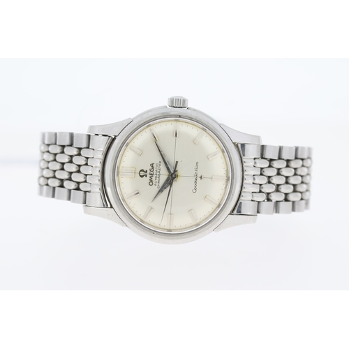 233 - VINTAGE OMEGA CONSTELLATION REFERENCE ST14381 CIRCA 1959, circular silver crosshair dial with baton ... 