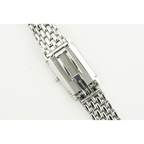 130 - JAEGER LE-COULTRE REVERSO W/ GUARANTEE PAPERS REF. 250.8.86, rectangular two tone dial with hour mar... 