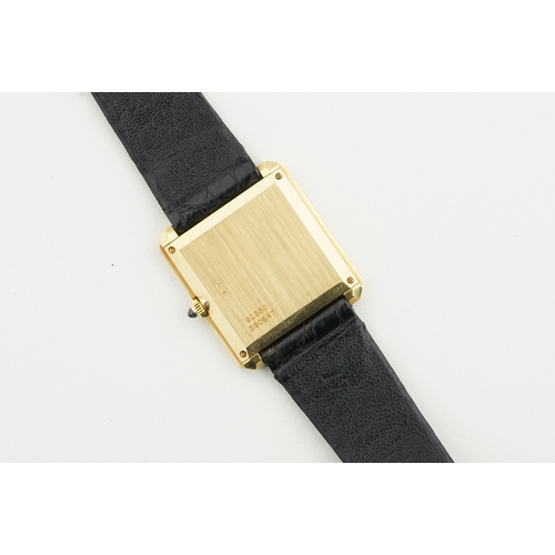 141 - PIAGET PROTOCOLE 18CT GOLD DIAMOND SET W/ GUARANTEE PAPERS REF. 91530, square champagne dial with ho... 