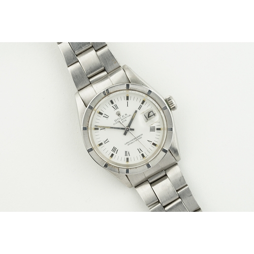 145 - ROLEX OYSTER PERPETUAL DATE ROMAN NUMERAL DIAL W/ GUARANTEE PAPERS REF. 1501 CIRCA 1973, circular wh... 