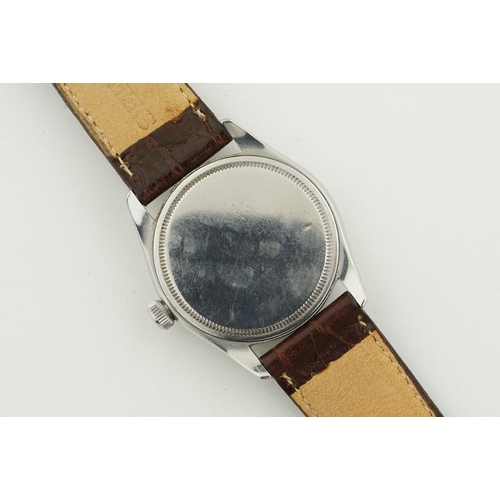 160 - TUDOR OYSTER SMALL ROSE, circular off white dial with applied hour markers and alpha hands, 34mm sta... 