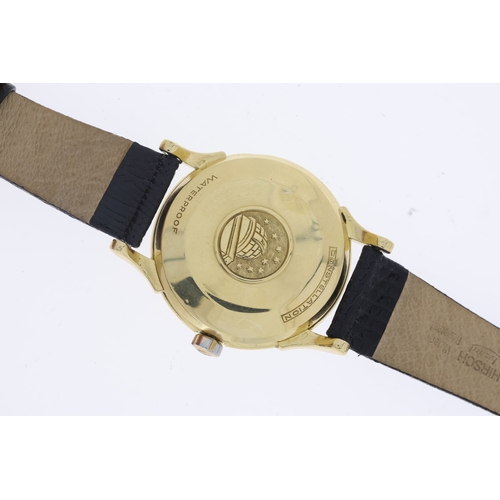 178 - Omega Constellation Automatic Dress Watch W/Box Circa 1950's.  Approx 35mm 18ct Yellow Gold case wit... 