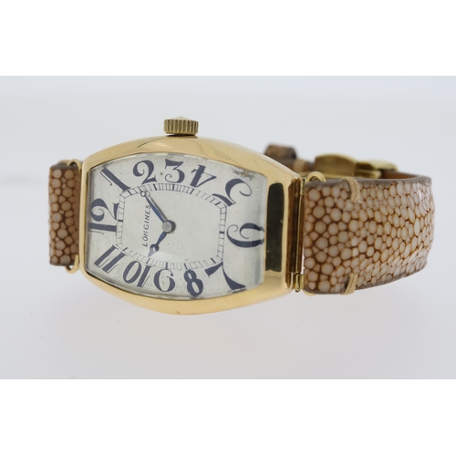 66 - Brand: Vintage Longines
 Movement: Manual Wind
 Dial shape: Tonneau
 Dial colour: Silver
 Dial featu... 